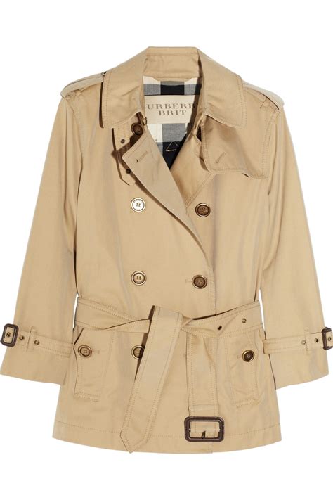 burberry brit short trench coat|burberry trench coat outlet.